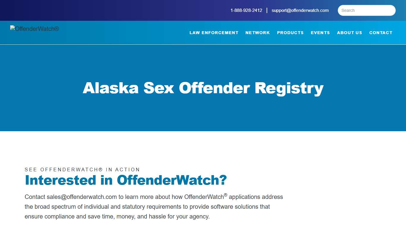 Alaska Sex Offender Registry | OffenderWatch Network